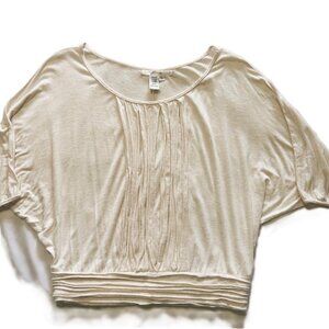 Studio M Ladies Batwing Sleeve Top sz L Cream